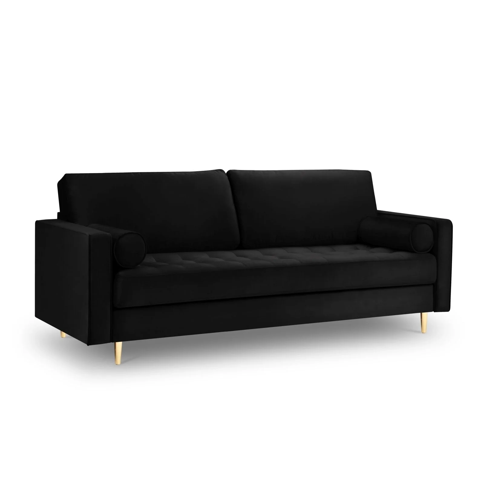 Aspen 3-Sitzer Sofa aus Samt oder Strukturstoff, 219x90x90 cm - Image 41
