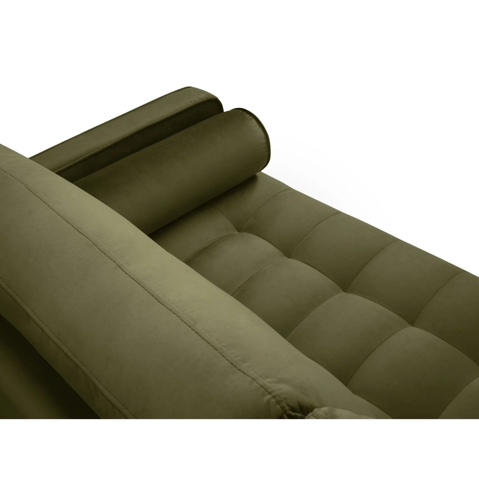 Aspen 3-Sitzer Sofa aus Samt oder Strukturstoff, 219x90x90 cm - Image 59