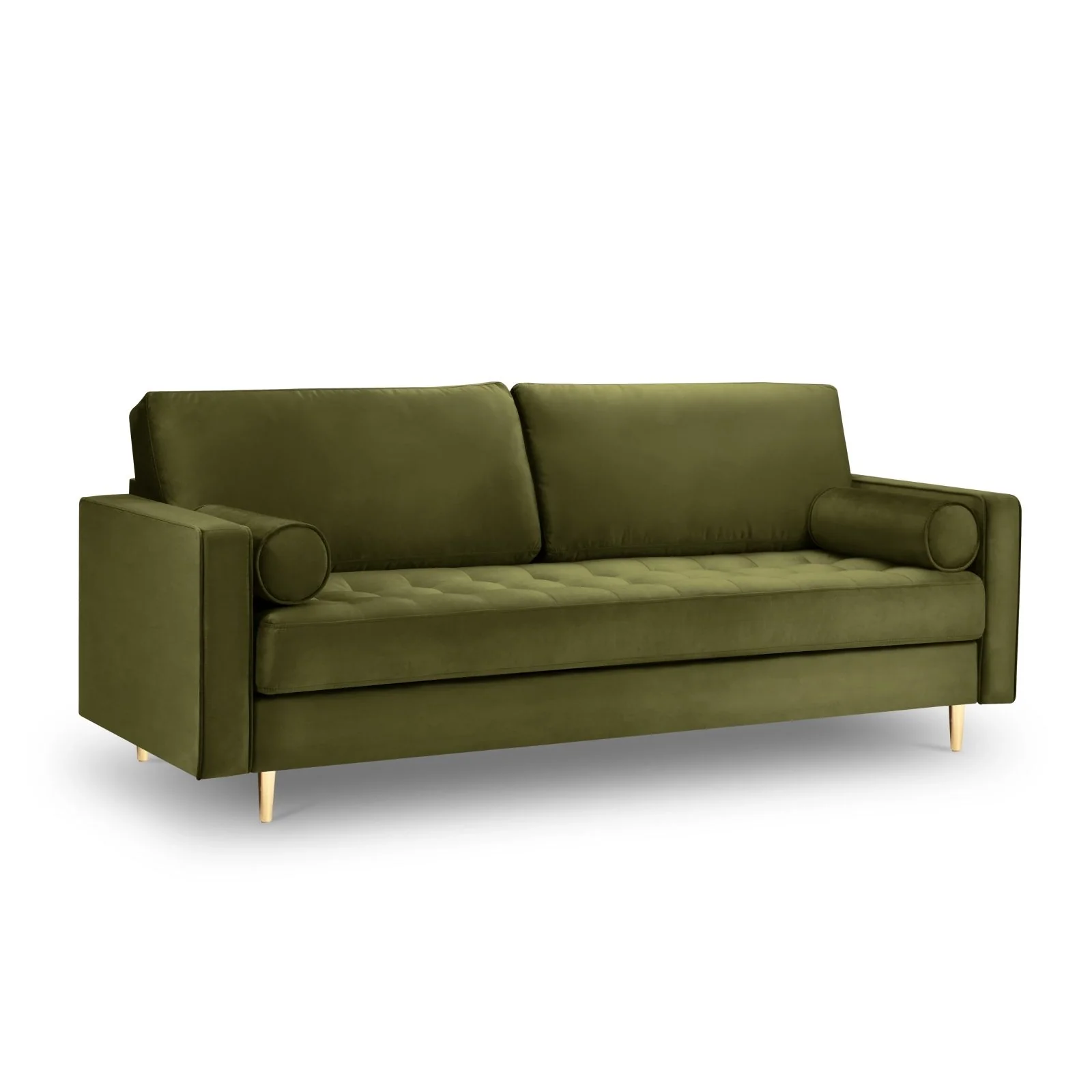 Aspen 3-Sitzer Sofa aus Samt oder Strukturstoff, 219x90x90 cm - Image 6
