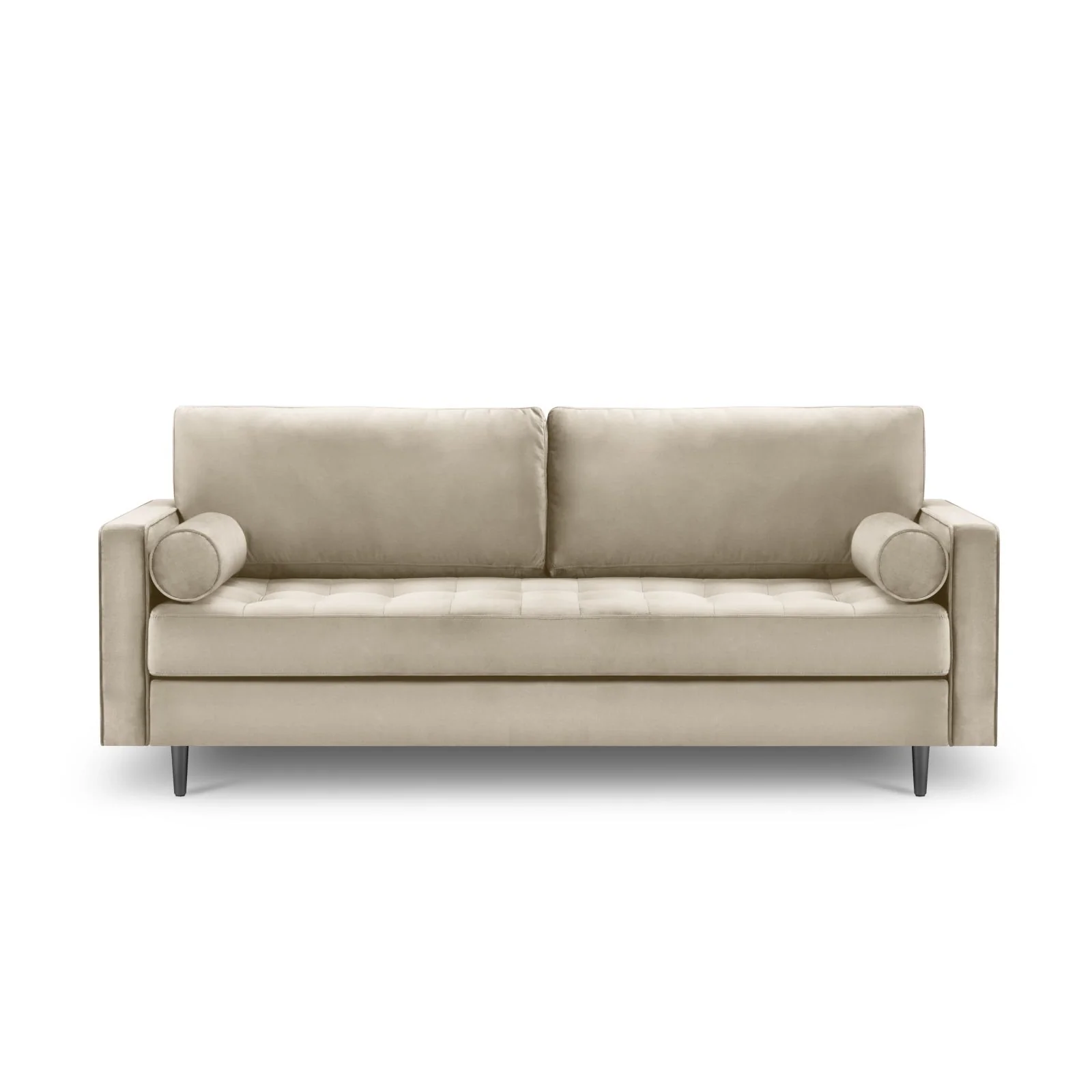 Aspen 3-Sitzer Sofa aus Samt oder Strukturstoff, 219x90x90 cm - Image 72