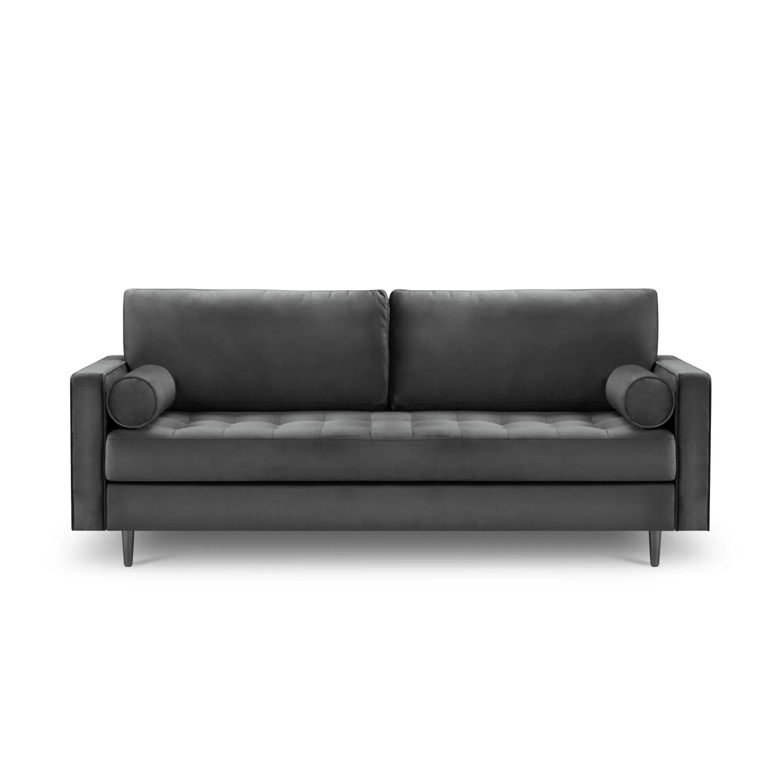 Aspen 3-Sitzer Sofa aus Samt oder Strukturstoff, 219x90x90 cm - Image 82