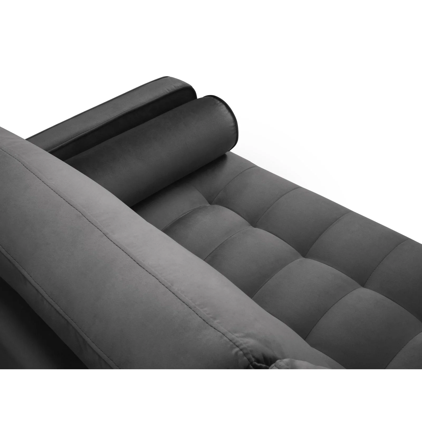 Aspen 3-Sitzer Sofa aus Samt oder Strukturstoff, 219x90x90 cm - Image 84
