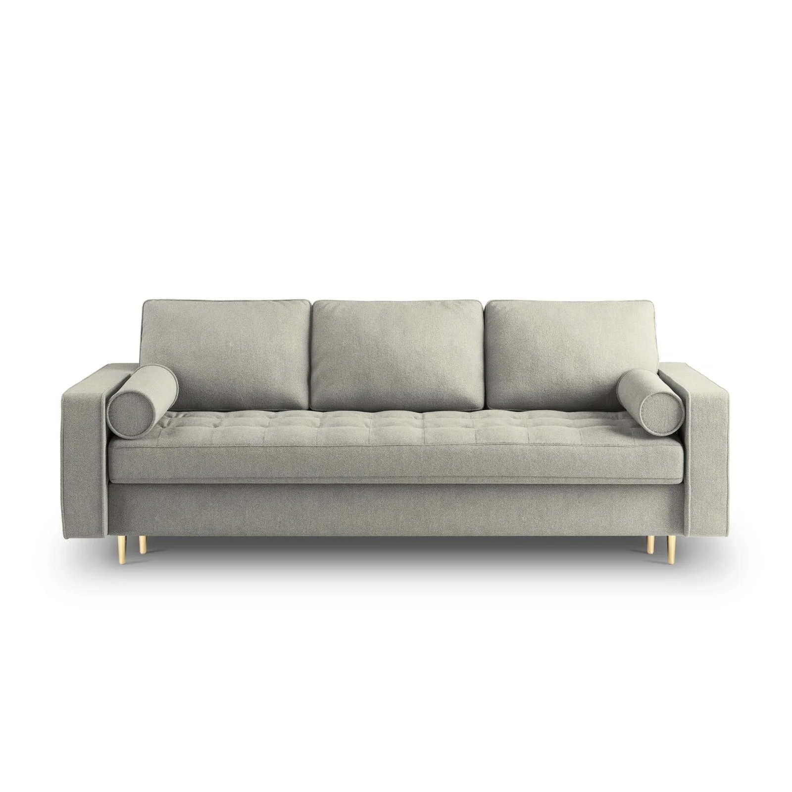 Aspen 3-Sitzer Sofa mit Schlaffunktion und Stauraum, aus Samt oder Strukturstoff, 225x100x96 cm - Image 131