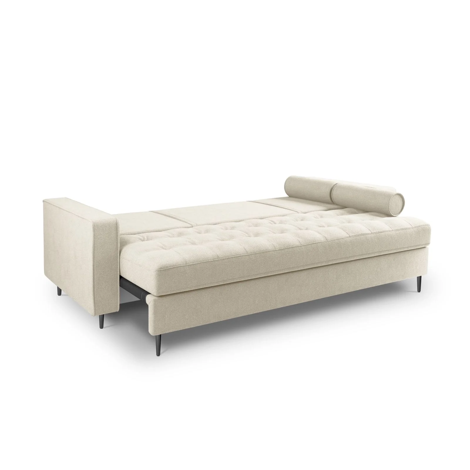 Aspen 3-Sitzer Sofa mit Schlaffunktion und Stauraum, aus Samt oder Strukturstoff, 225x100x96 cm - Image 143