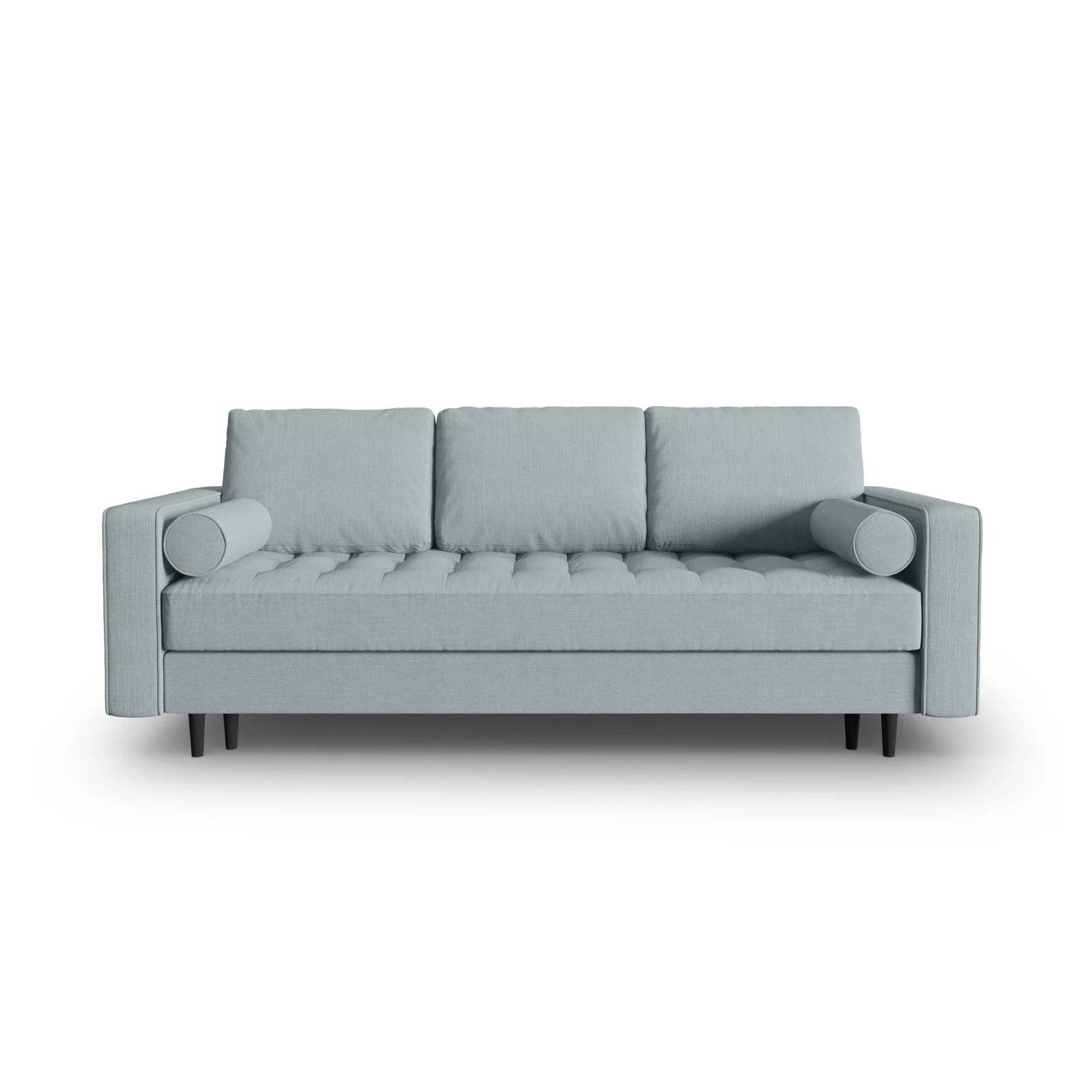 Aspen 3-Sitzer Sofa mit Schlaffunktion und Stauraum, aus Samt oder Strukturstoff, 225x100x96 cm - Image 186