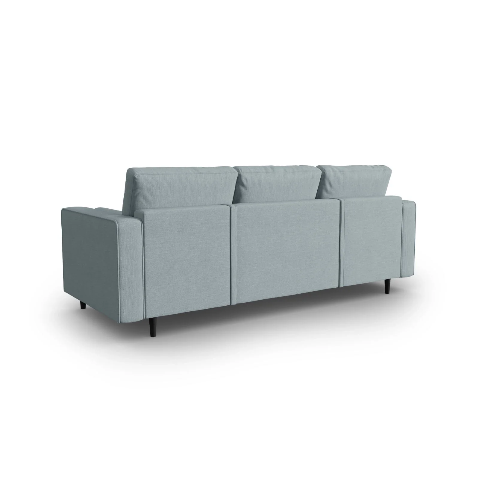 Aspen 3-Sitzer Sofa mit Schlaffunktion und Stauraum, aus Samt oder Strukturstoff, 225x100x96 cm - Image 187