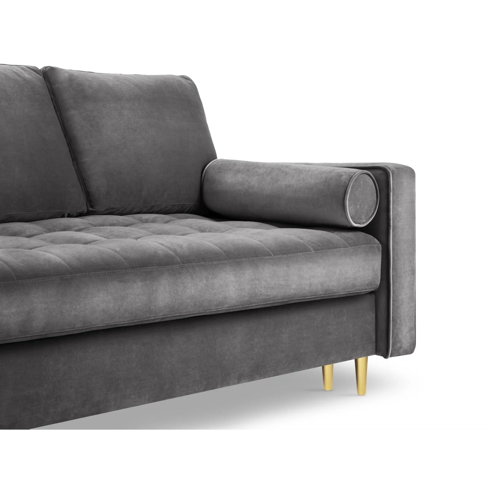 Aspen 3-Sitzer Sofa mit Schlaffunktion und Stauraum, aus Samt oder Strukturstoff, 225x100x96 cm - Image 41