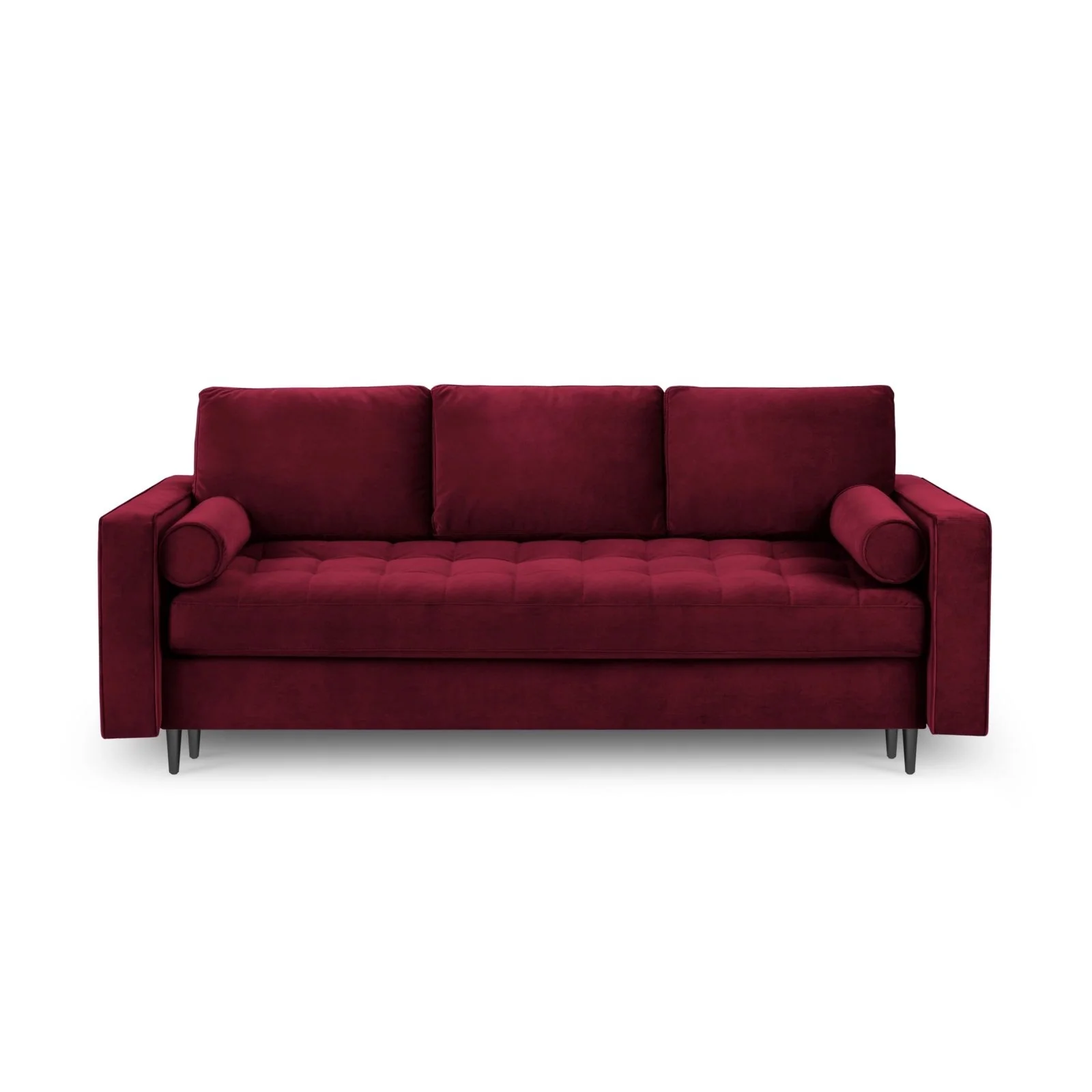 Aspen 3-Sitzer Sofa mit Schlaffunktion und Stauraum, aus Samt oder Strukturstoff, 225x100x96 cm - Image 74