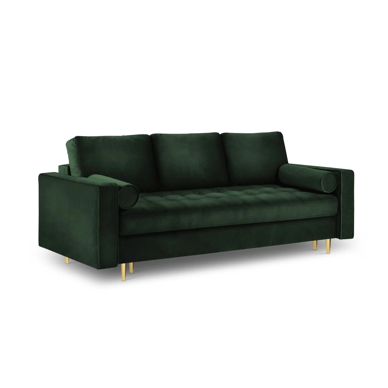 Aspen 3-Sitzer Sofa mit Schlaffunktion und Stauraum, aus Samt oder Strukturstoff, 225x100x96 cm - Image 8