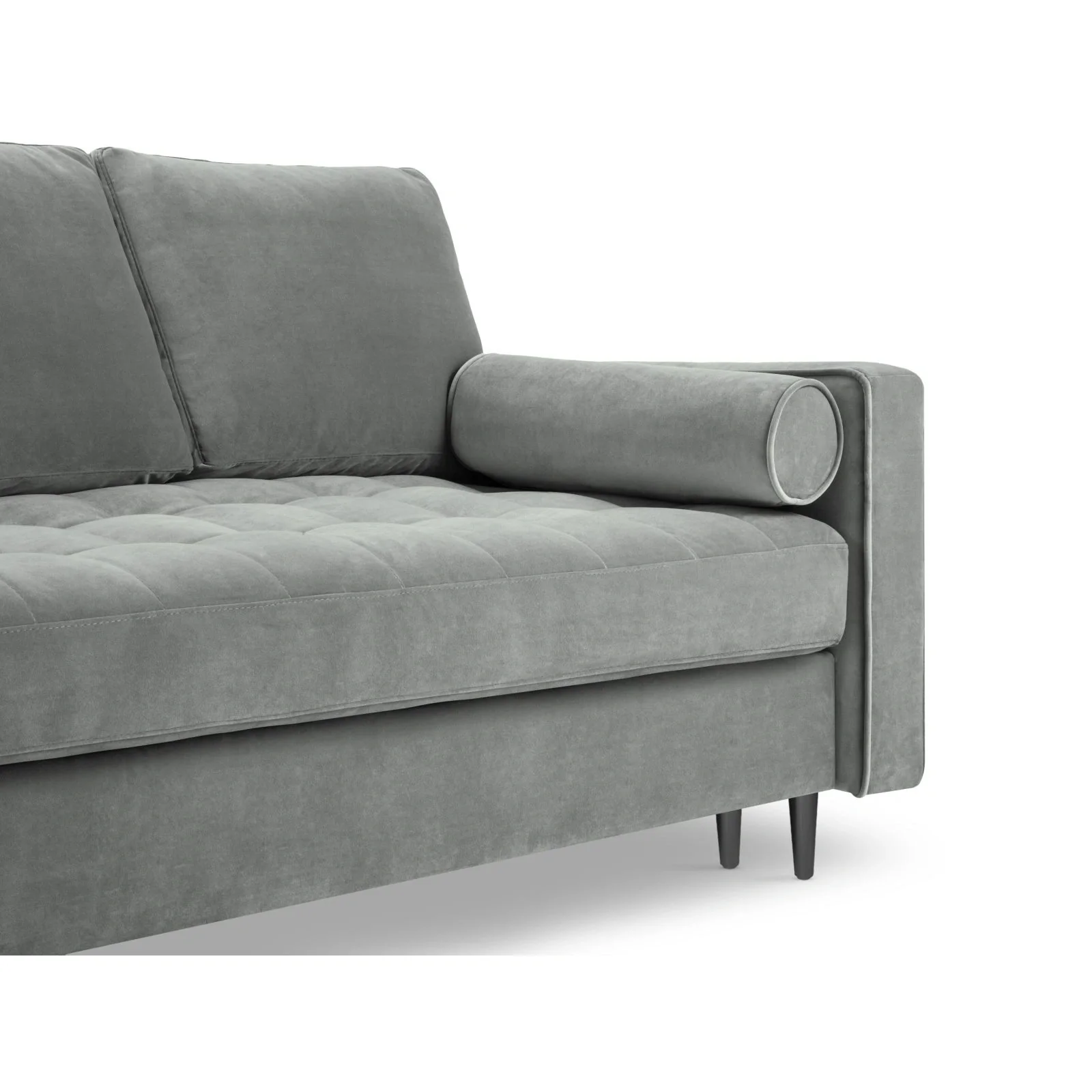 Aspen 3-Sitzer Sofa mit Schlaffunktion und Stauraum, aus Samt oder Strukturstoff, 225x100x96 cm - Image 90