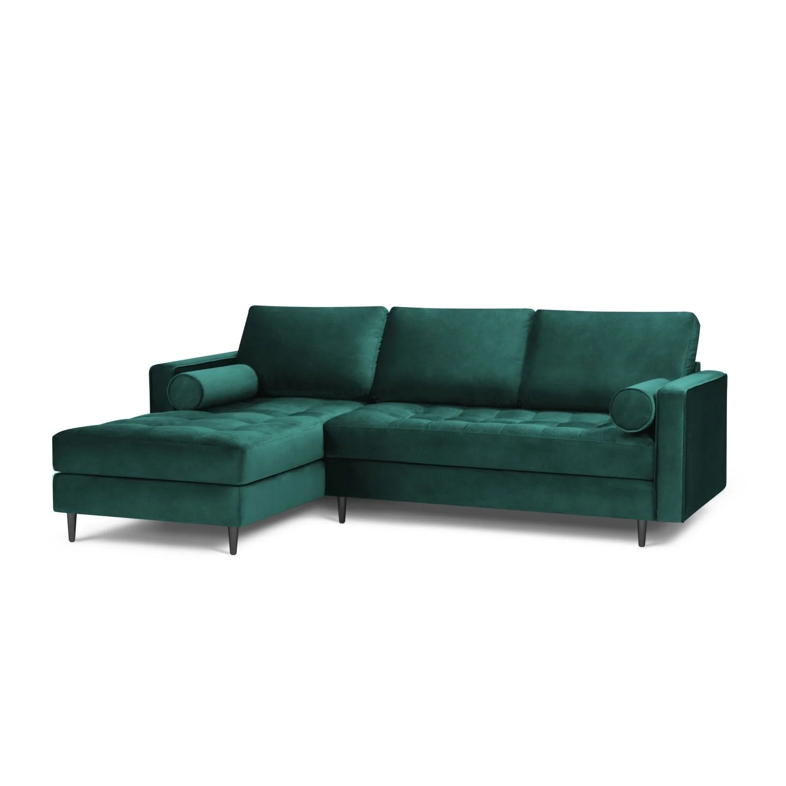 Aspen 4-Sitzer Ecksofa, Linke Seite, aus Samt oder Strukturstoff, 236x170x90 cm - Image 103