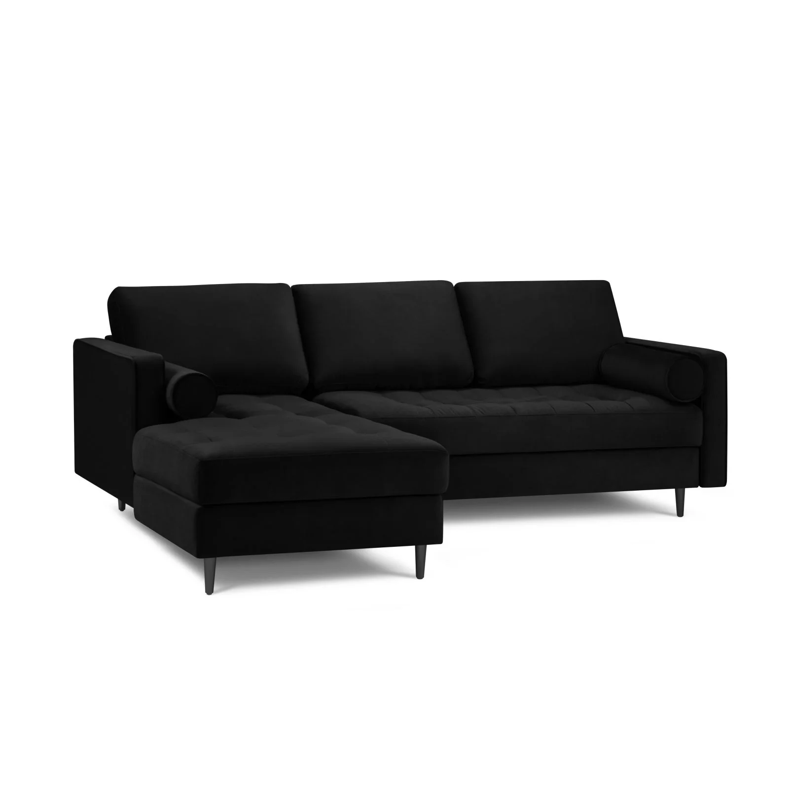 Aspen 4-Sitzer Ecksofa, Linke Seite, aus Samt oder Strukturstoff, 236x170x90 cm - Image 107