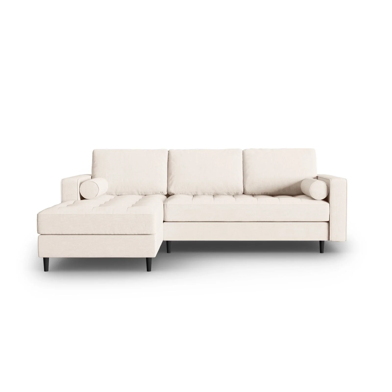 Aspen 4-Sitzer Ecksofa, Linke Seite, aus Samt oder Strukturstoff, 236x170x90 cm - Image 121