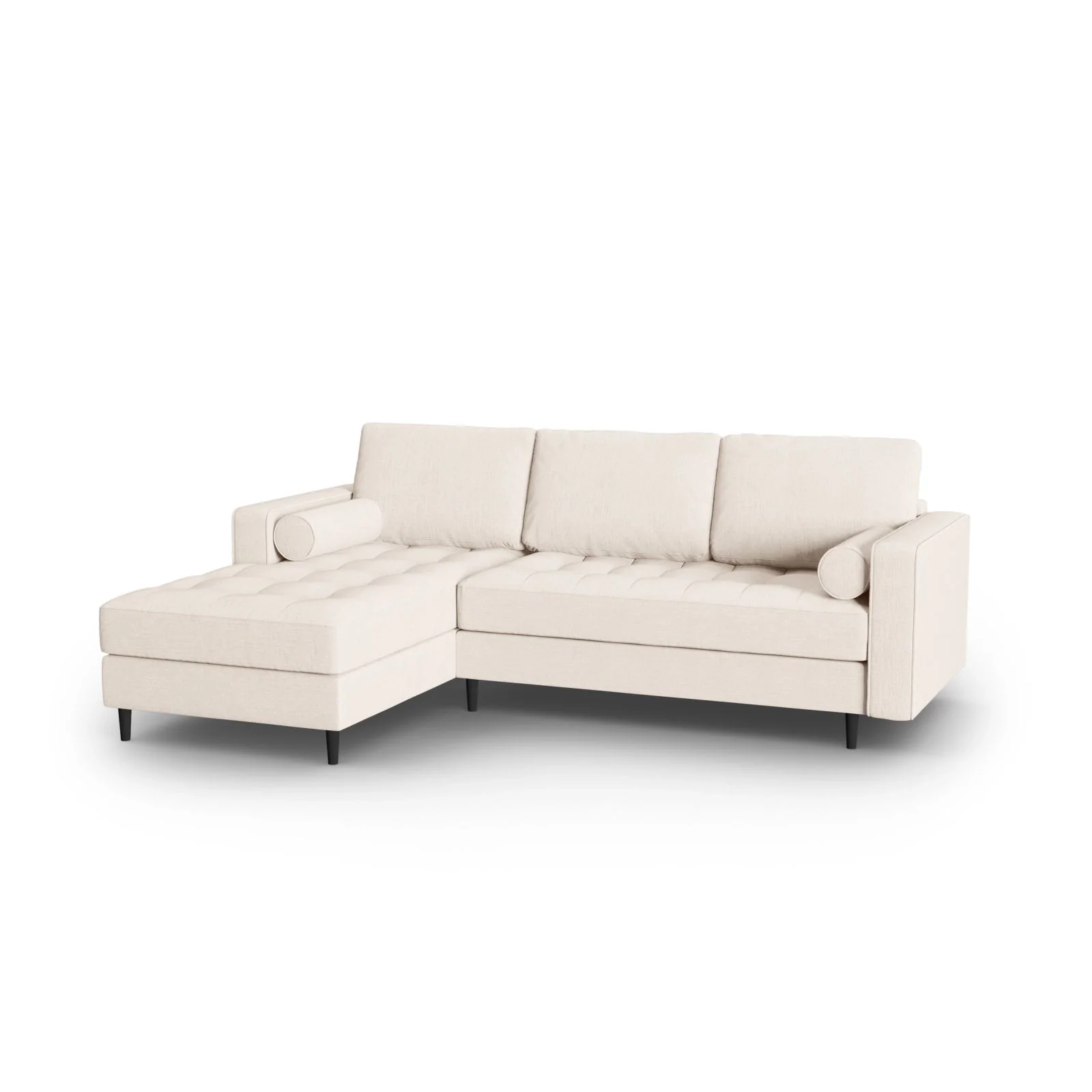 Aspen 4-Sitzer Ecksofa, Linke Seite, aus Samt oder Strukturstoff, 236x170x90 cm - Image 123