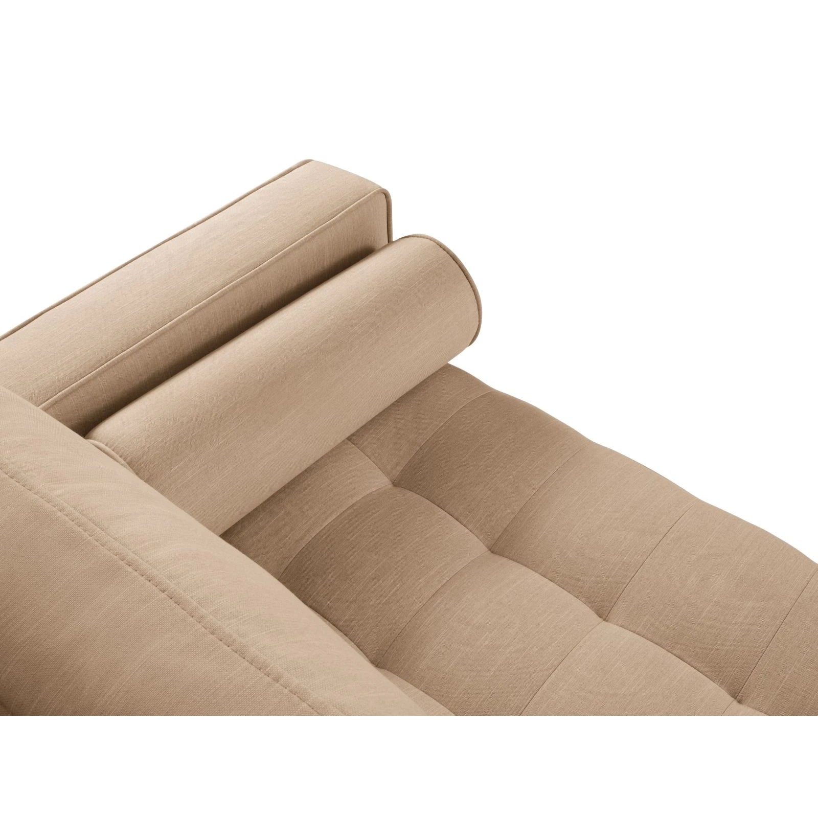 Aspen 4-Sitzer Ecksofa, Linke Seite, aus Samt oder Strukturstoff, 236x170x90 cm - Image 126