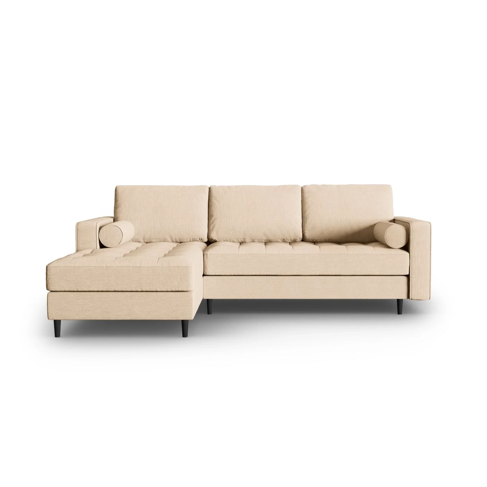 Aspen 4-Sitzer Ecksofa, Linke Seite, aus Samt oder Strukturstoff, 236x170x90 cm - Image 127