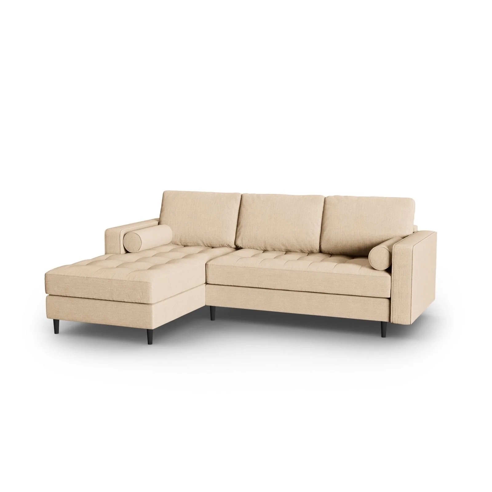 Aspen 4-Sitzer Ecksofa, Linke Seite, aus Samt oder Strukturstoff, 236x170x90 cm - Image 129