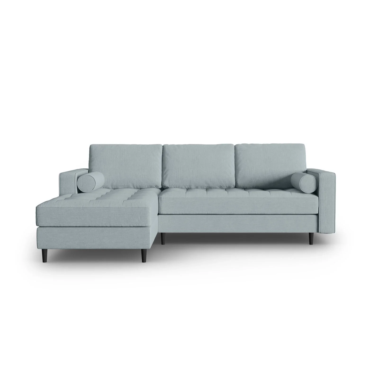 Aspen 4-Sitzer Ecksofa, Linke Seite, aus Samt oder Strukturstoff, 236x170x90 cm - Image 133