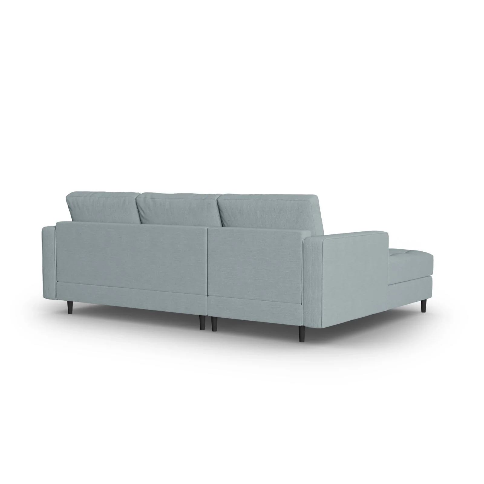Aspen 4-Sitzer Ecksofa, Linke Seite, aus Samt oder Strukturstoff, 236x170x90 cm - Image 136