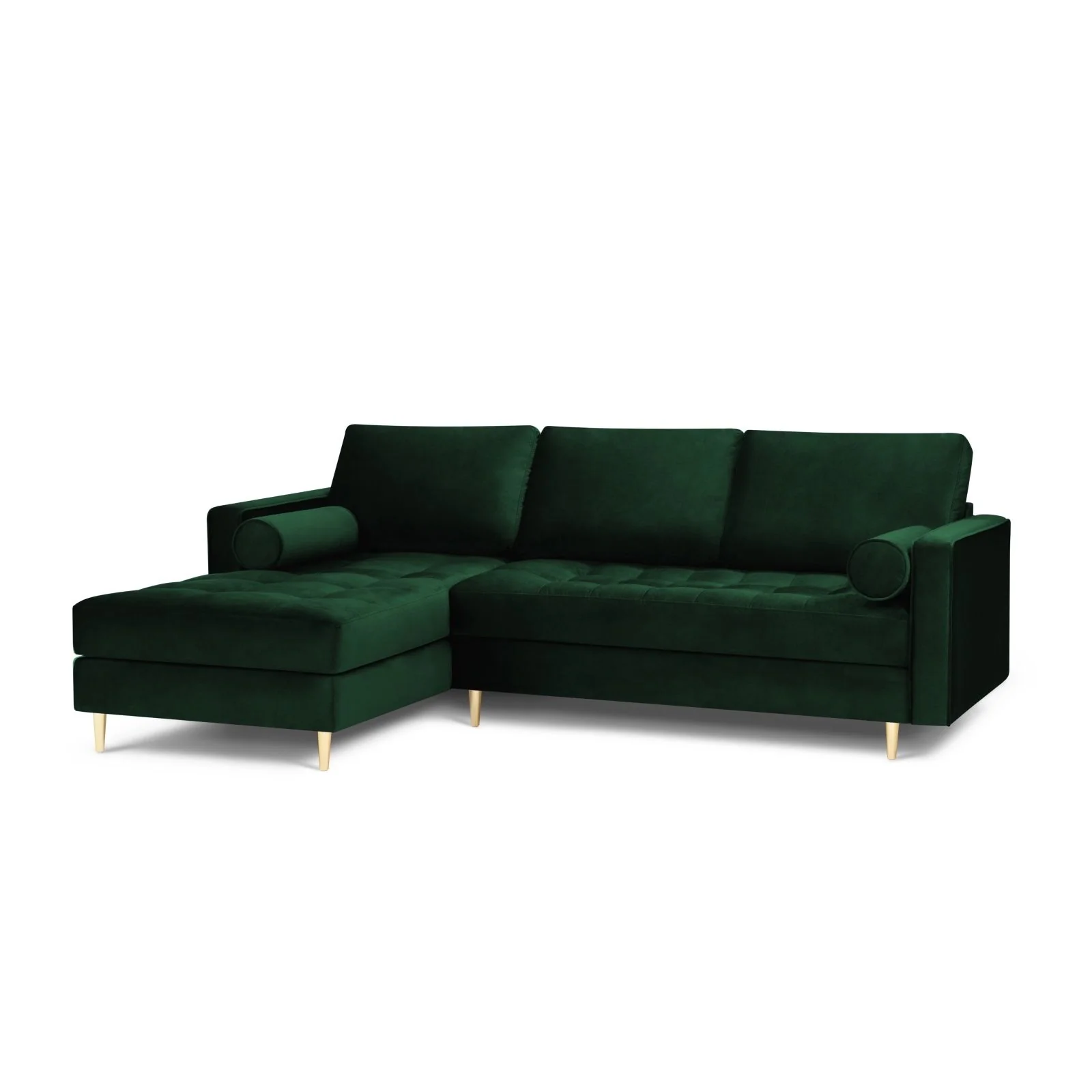 Aspen 4-Sitzer Ecksofa, Linke Seite, aus Samt oder Strukturstoff, 236x170x90 cm - Image 15