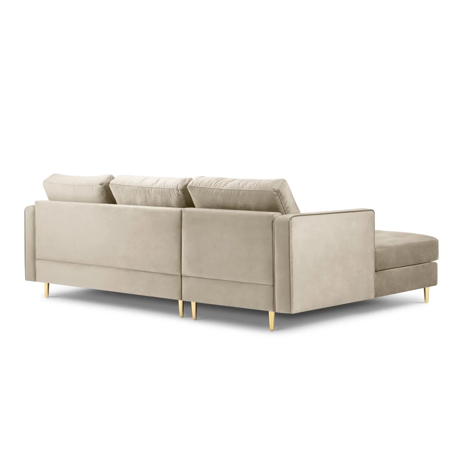 Aspen 4-Sitzer Ecksofa, Linke Seite, aus Samt oder Strukturstoff, 236x170x90 cm - Image 29