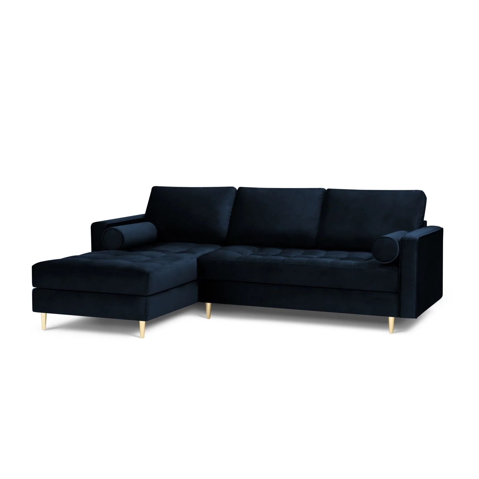 Aspen 4-Sitzer Ecksofa, Linke Seite, aus Samt oder Strukturstoff, 236x170x90 cm - Image 3