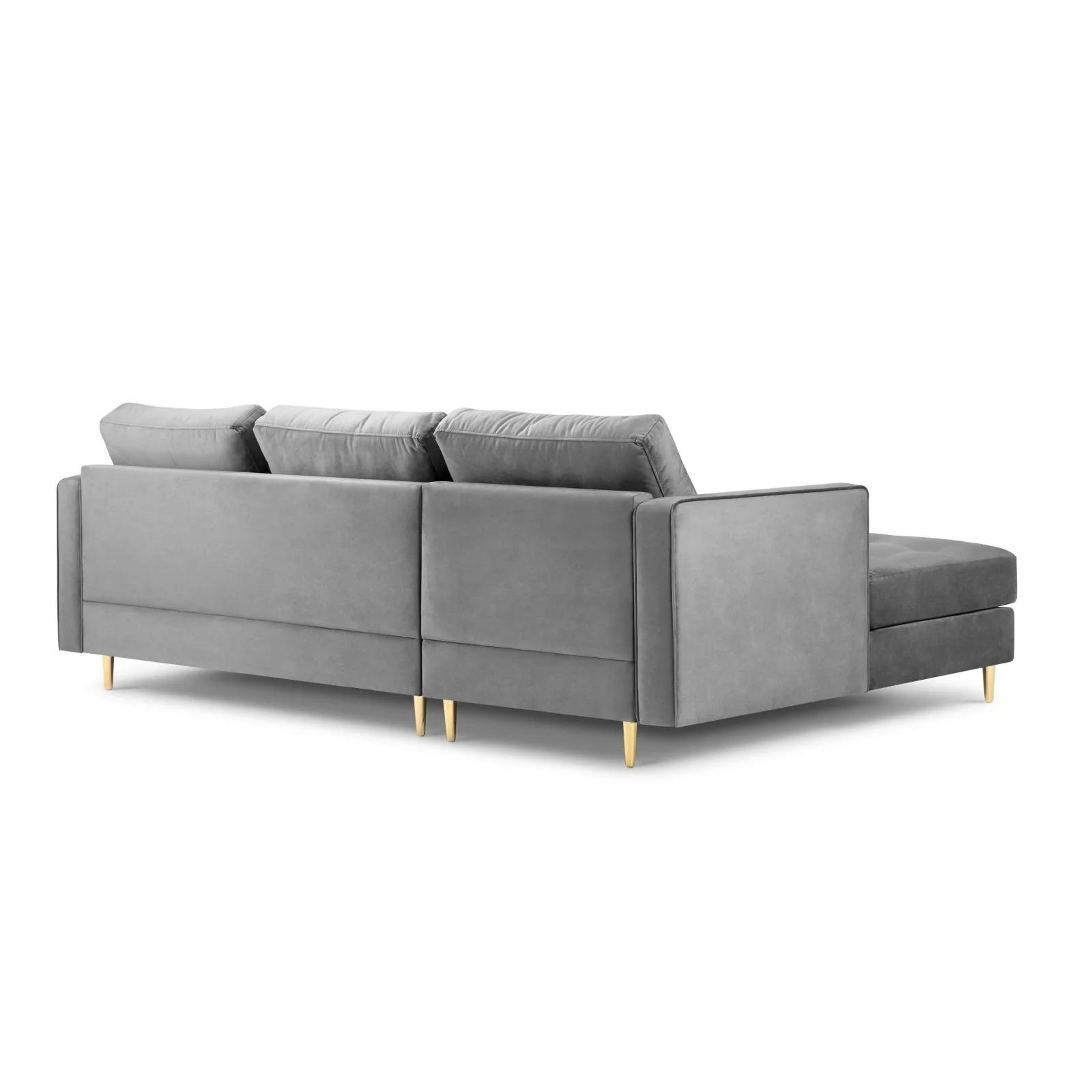 Aspen 4-Sitzer Ecksofa, Linke Seite, aus Samt oder Strukturstoff, 236x170x90 cm - Image 35