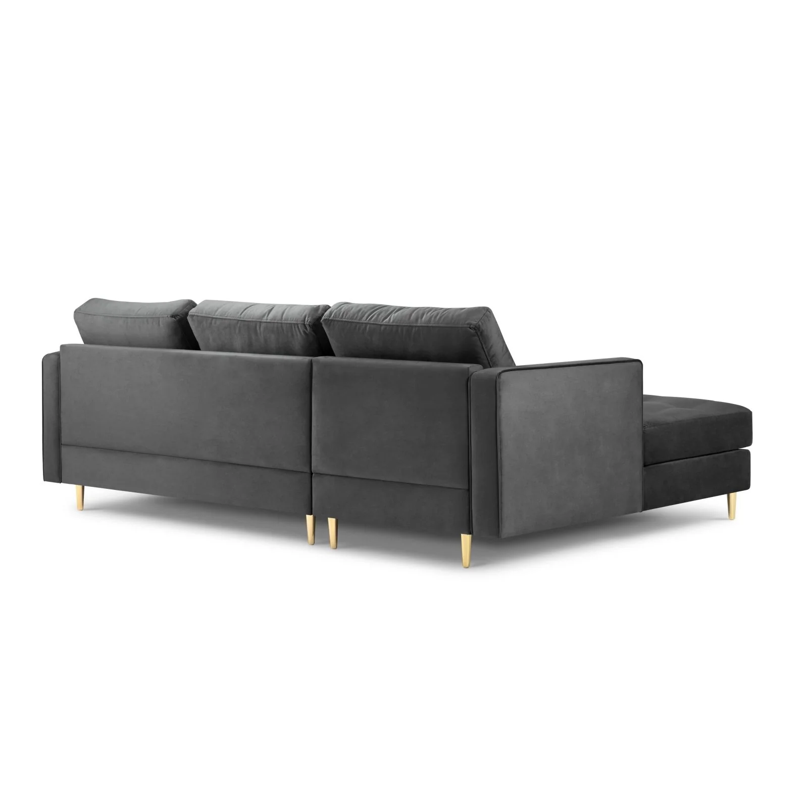 Aspen 4-Sitzer Ecksofa, Linke Seite, aus Samt oder Strukturstoff, 236x170x90 cm - Image 40