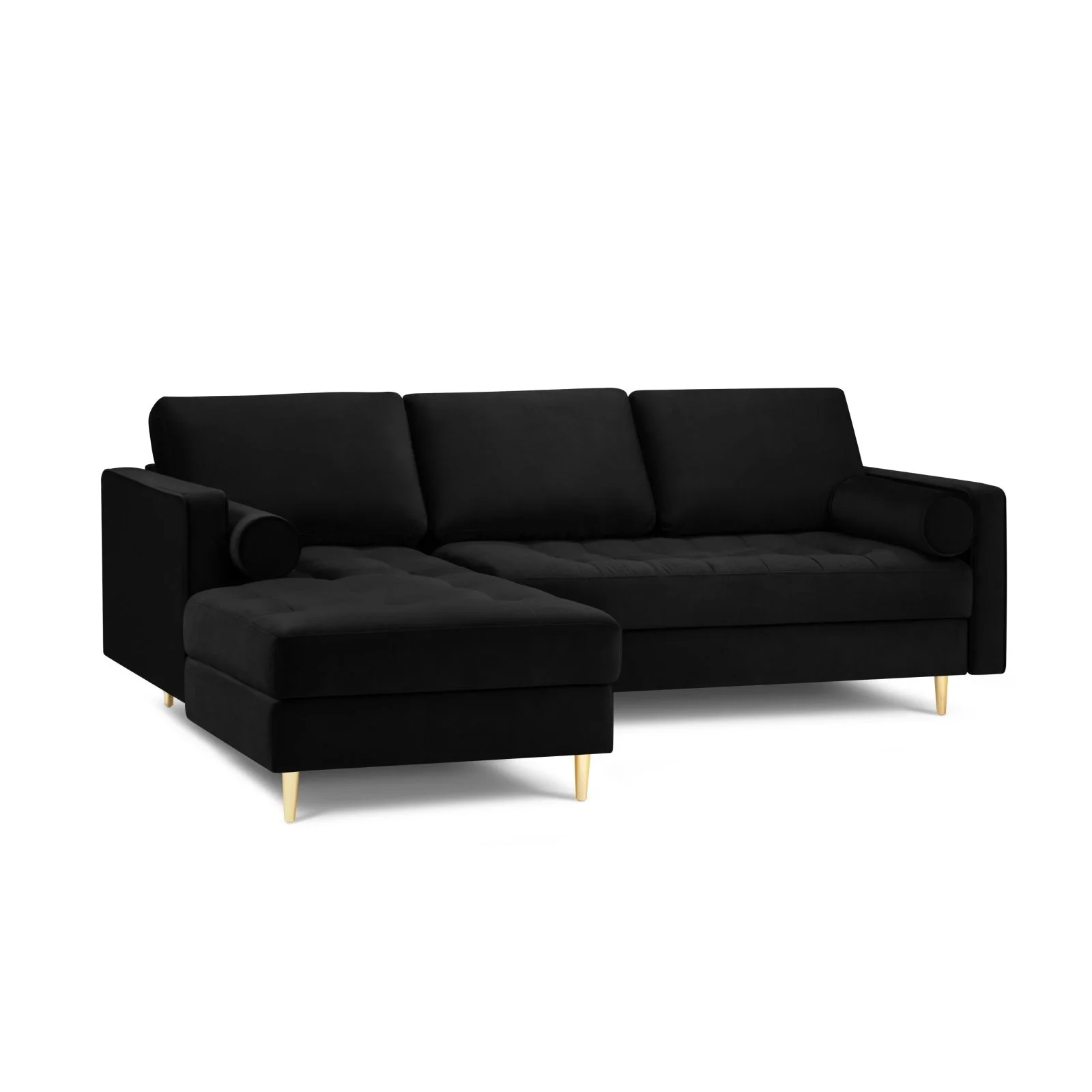 Aspen 4-Sitzer Ecksofa, Linke Seite, aus Samt oder Strukturstoff, 236x170x90 cm - Image 48