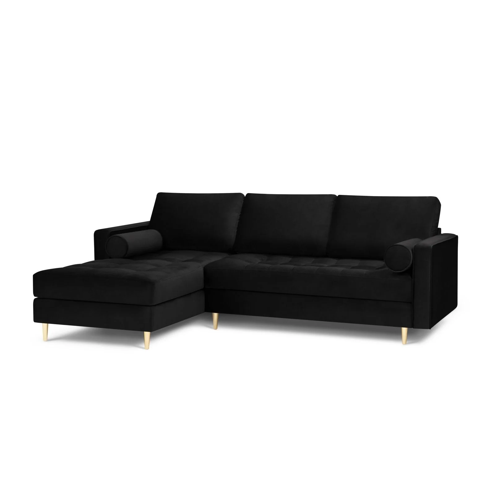 Aspen 4-Sitzer Ecksofa, Linke Seite, aus Samt oder Strukturstoff, 236x170x90 cm - Image 50