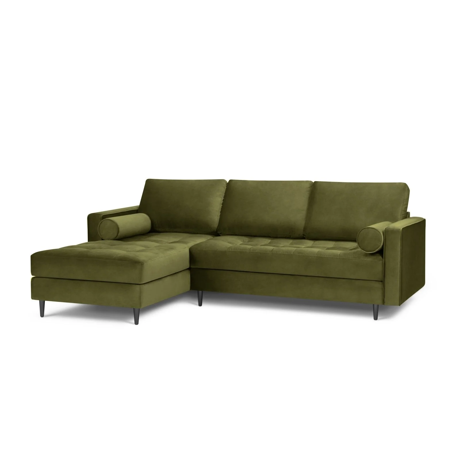 Aspen 4-Sitzer Ecksofa, Linke Seite, aus Samt oder Strukturstoff, 236x170x90 cm - Image 68