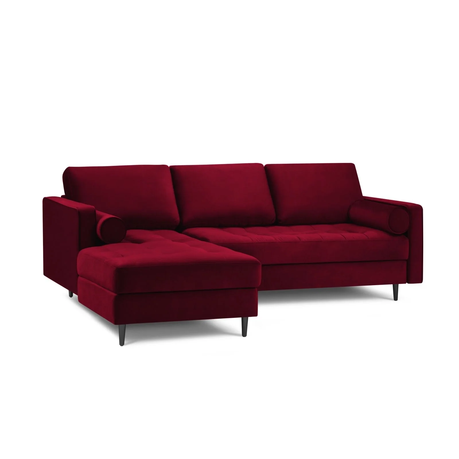 Aspen 4-Sitzer Ecksofa, Linke Seite, aus Samt oder Strukturstoff, 236x170x90 cm - Image 78