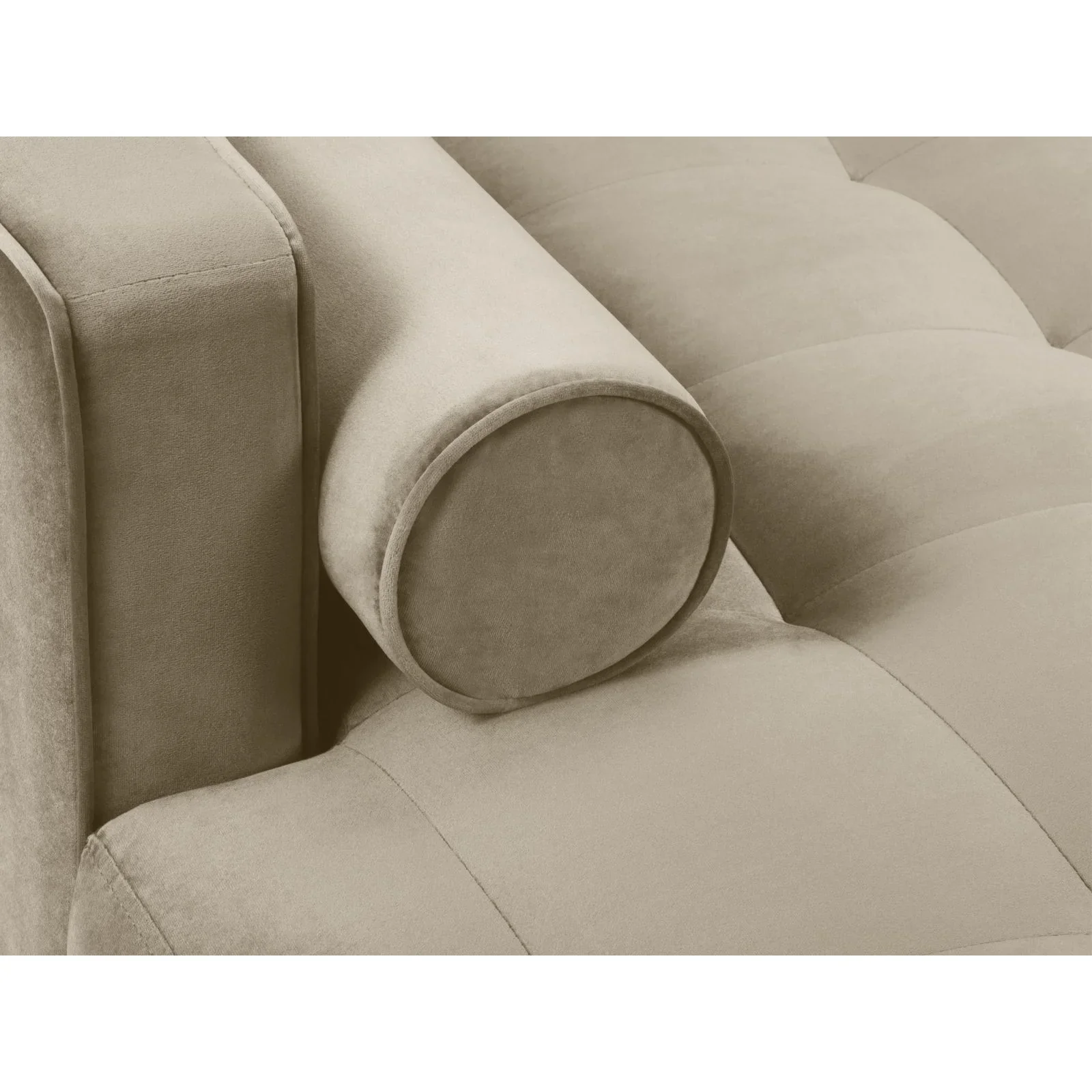 Aspen 4-Sitzer Ecksofa, Linke Seite, aus Samt oder Strukturstoff, 236x170x90 cm - Image 86