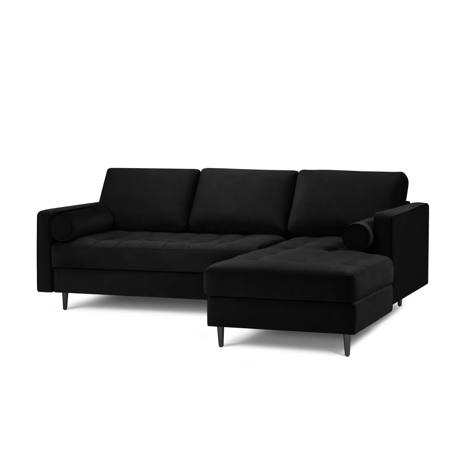 Aspen 4-Sitzer Ecksofa, Rechte Seite, aus Samt oder Strukturstoff, 236x170x90 cm - Image 111