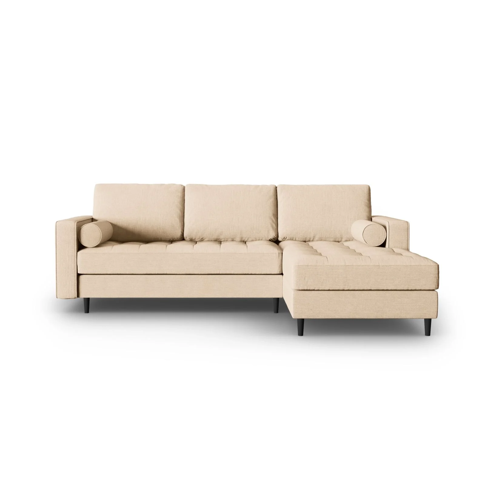 Aspen 4-Sitzer Ecksofa, Rechte Seite, aus Samt oder Strukturstoff, 236x170x90 cm - Image 129