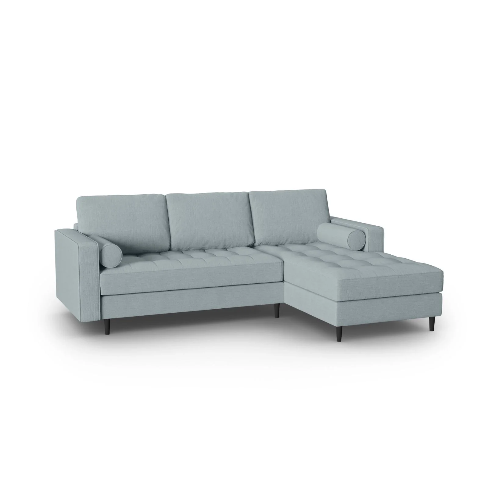 Aspen 4-Sitzer Ecksofa, Rechte Seite, aus Samt oder Strukturstoff, 236x170x90 cm - Image 133