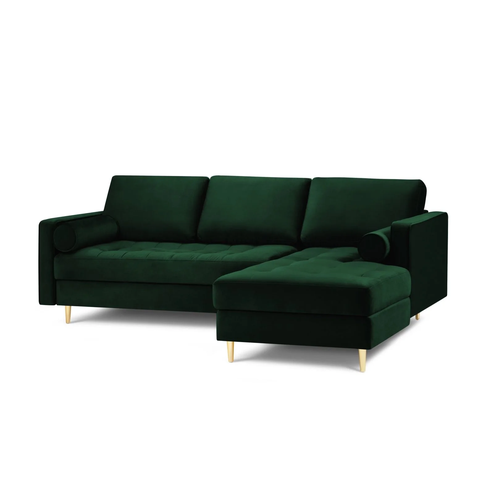 Aspen 4-Sitzer Ecksofa, Rechte Seite, aus Samt oder Strukturstoff, 236x170x90 cm - Image 15