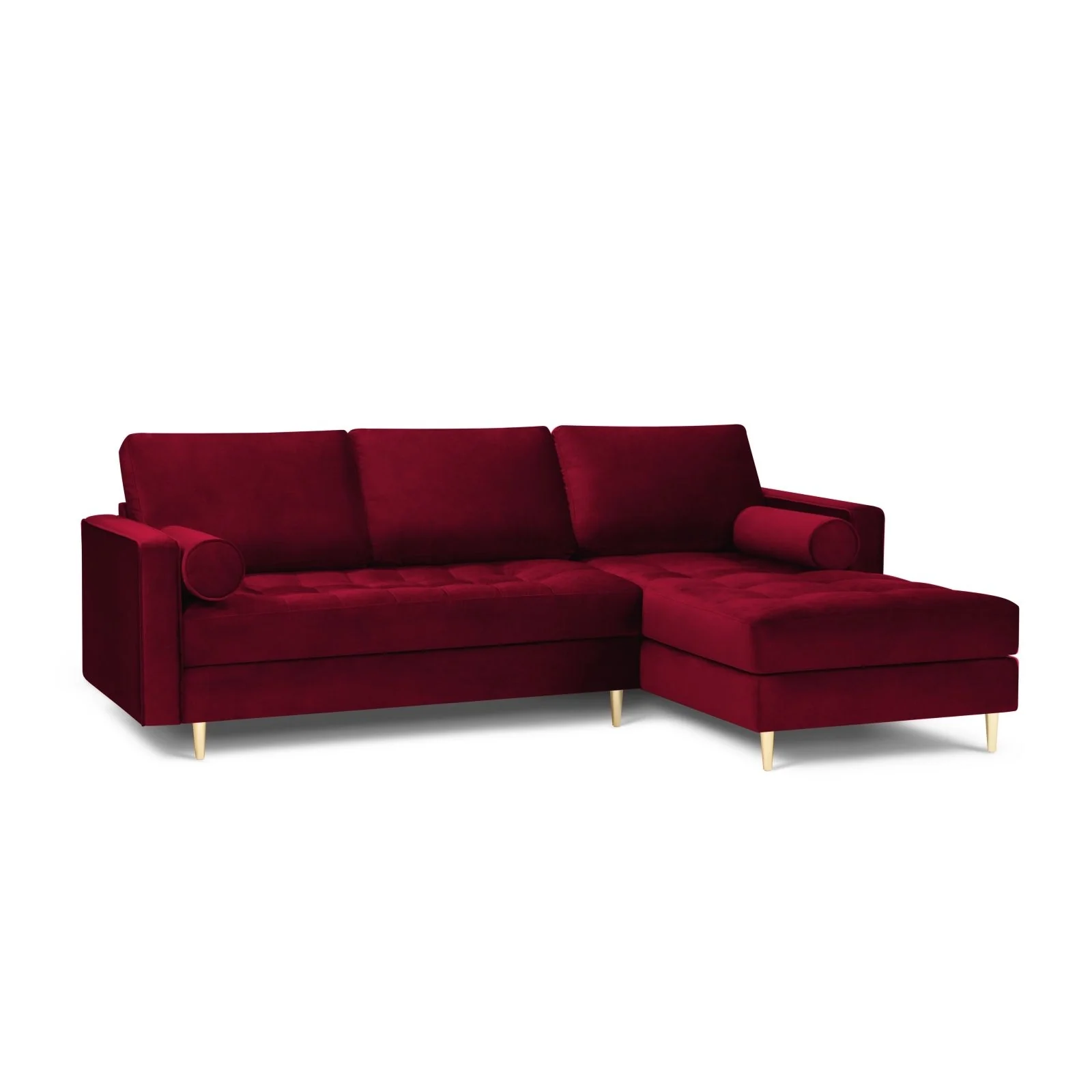 Aspen 4-Sitzer Ecksofa, Rechte Seite, aus Samt oder Strukturstoff, 236x170x90 cm - Image 19
