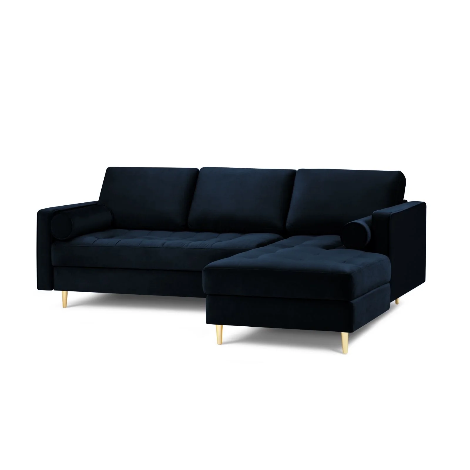 Aspen 4-Sitzer Ecksofa, Rechte Seite, aus Samt oder Strukturstoff, 236x170x90 cm - Image 3