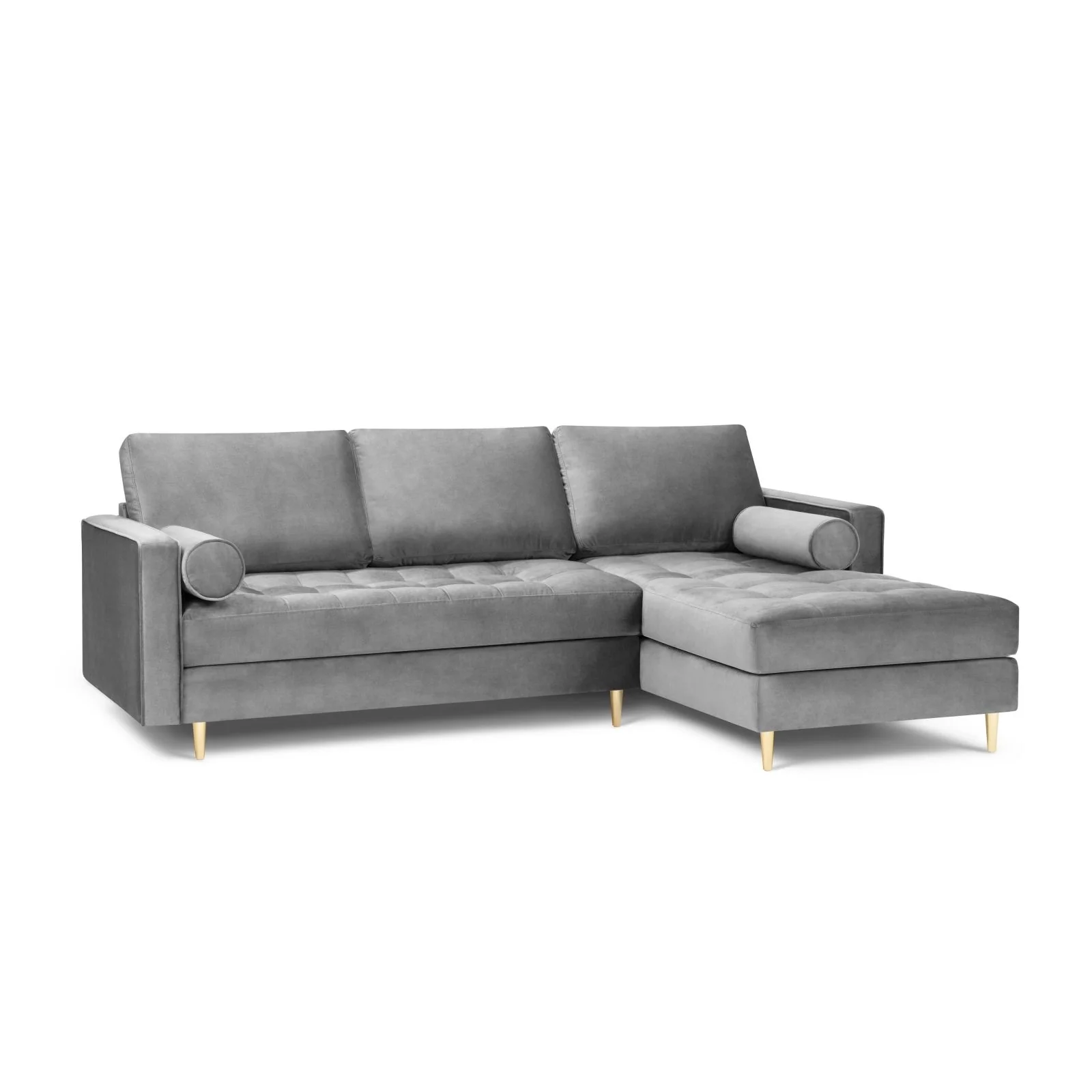 Aspen 4-Sitzer Ecksofa, Rechte Seite, aus Samt oder Strukturstoff, 236x170x90 cm - Image 31