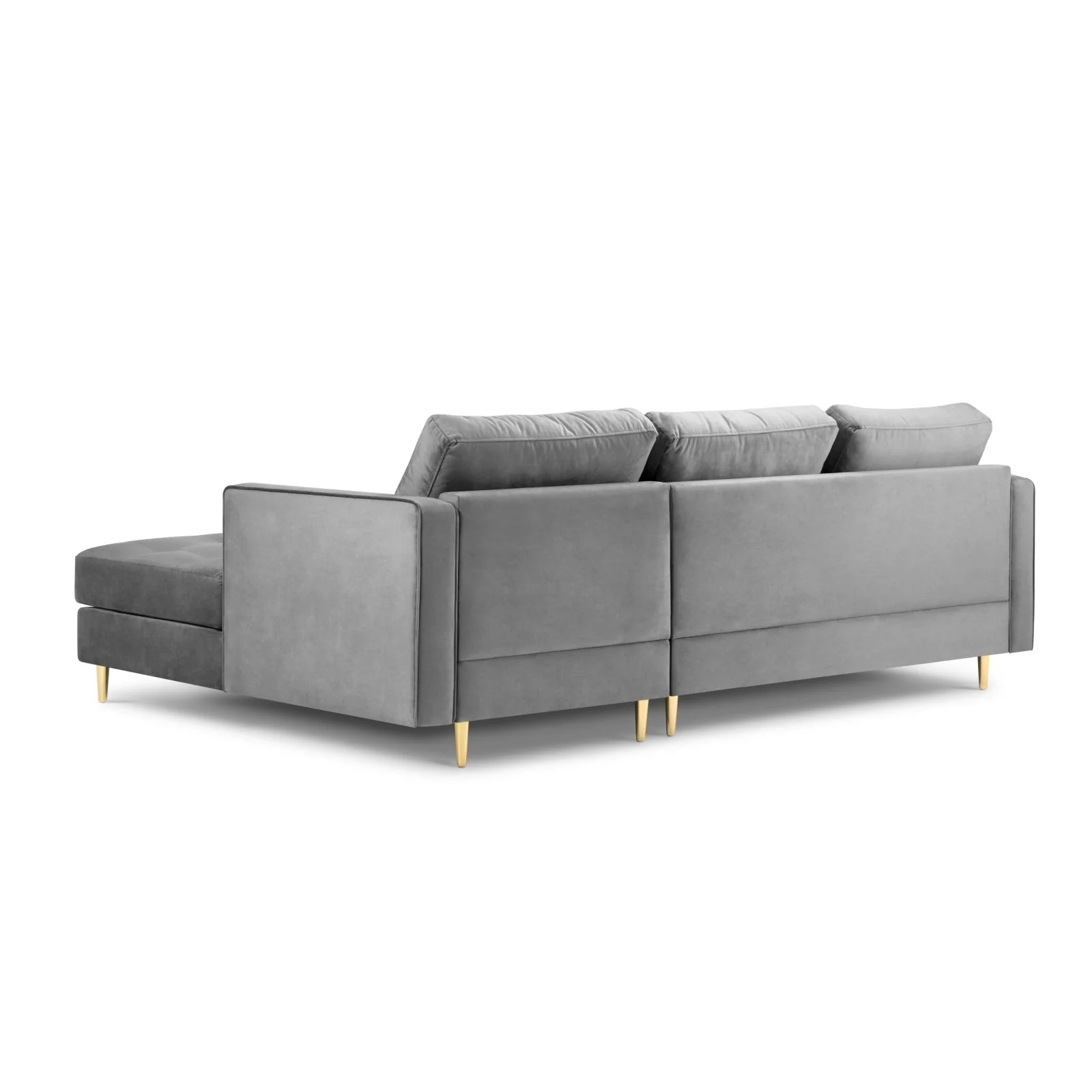 Aspen 4-Sitzer Ecksofa, Rechte Seite, aus Samt oder Strukturstoff, 236x170x90 cm - Image 35