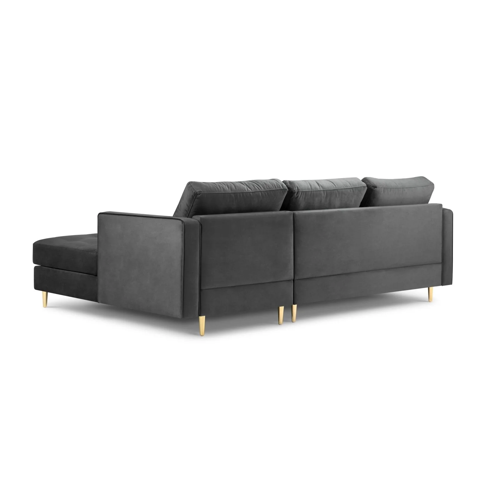 Aspen 4-Sitzer Ecksofa, Rechte Seite, aus Samt oder Strukturstoff, 236x170x90 cm - Image 41