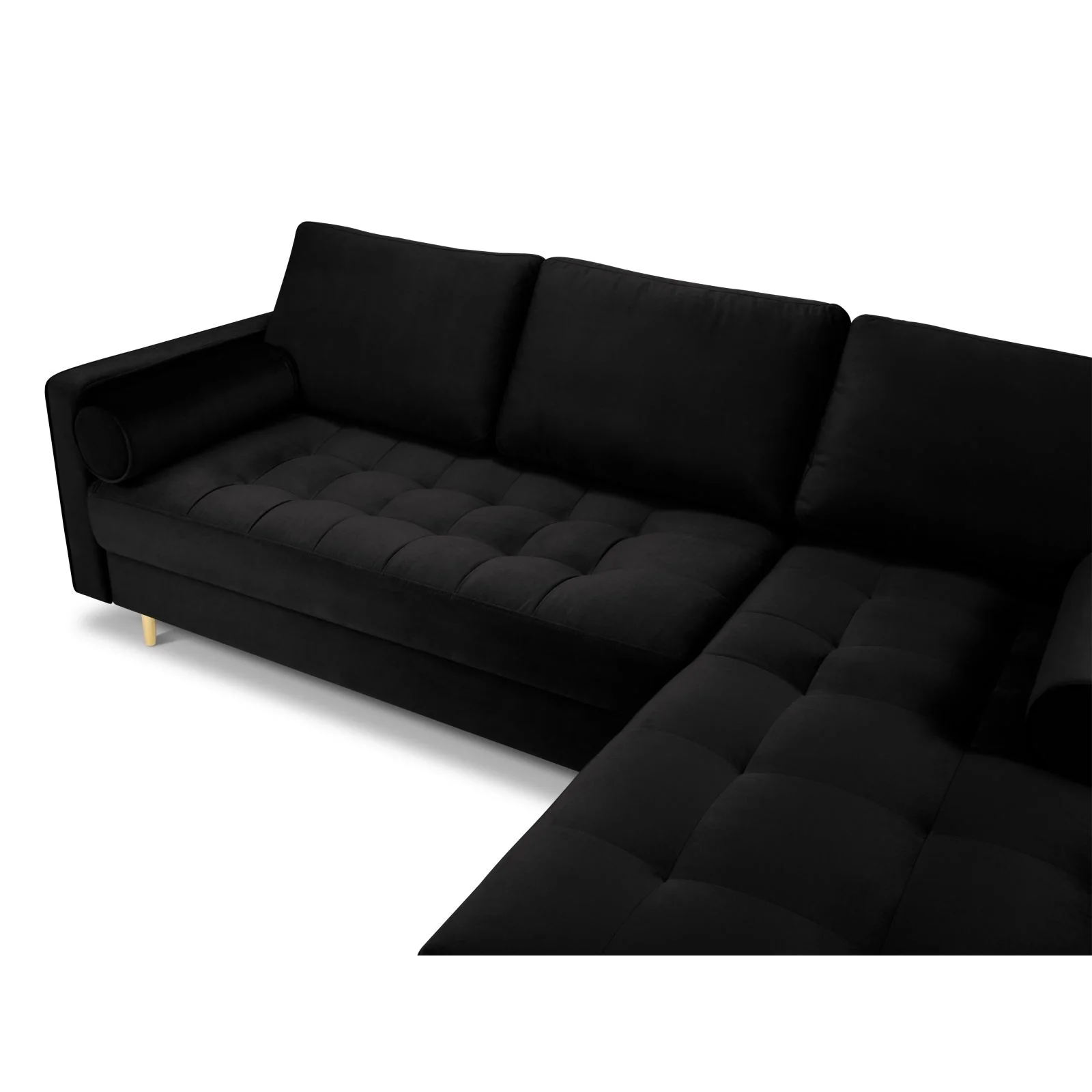 Aspen 4-Sitzer Ecksofa, Rechte Seite, aus Samt oder Strukturstoff, 236x170x90 cm - Image 50