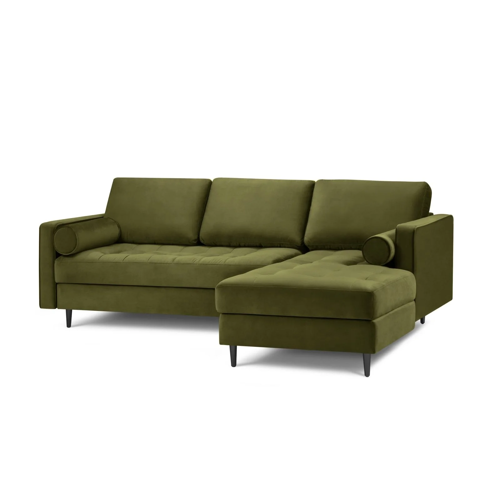 Aspen 4-Sitzer Ecksofa, Rechte Seite, aus Samt oder Strukturstoff, 236x170x90 cm - Image 69
