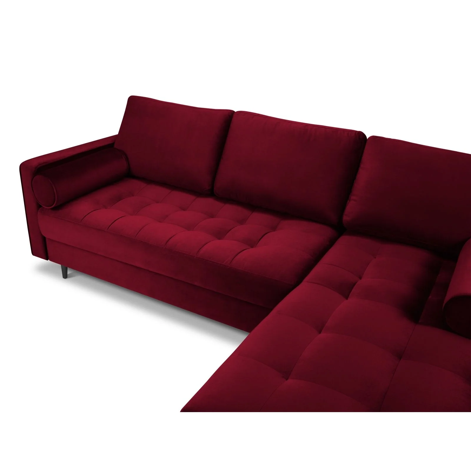 Aspen 4-Sitzer Ecksofa, Rechte Seite, aus Samt oder Strukturstoff, 236x170x90 cm - Image 80