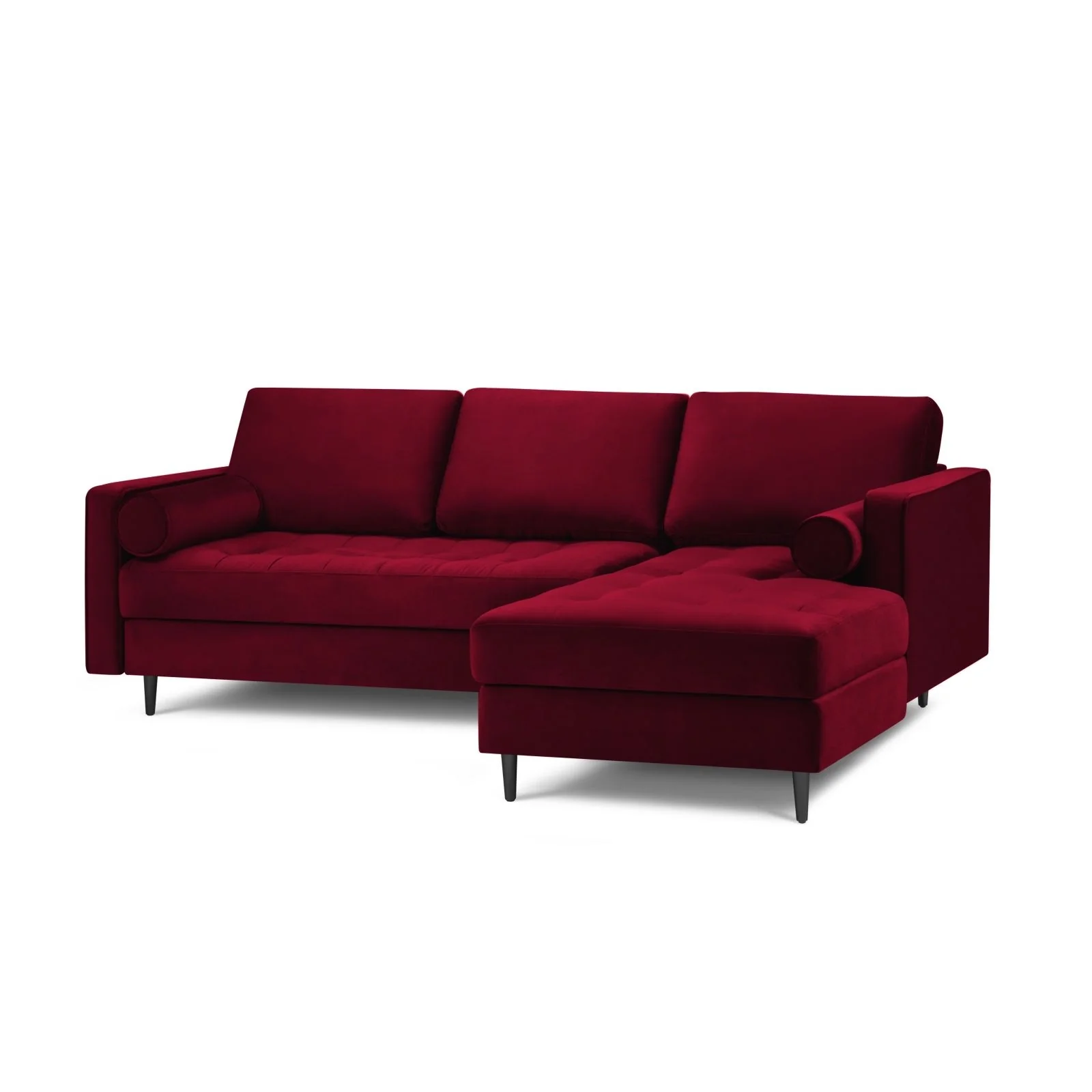 Aspen 4-Sitzer Ecksofa, Rechte Seite, aus Samt oder Strukturstoff, 236x170x90 cm - Image 81