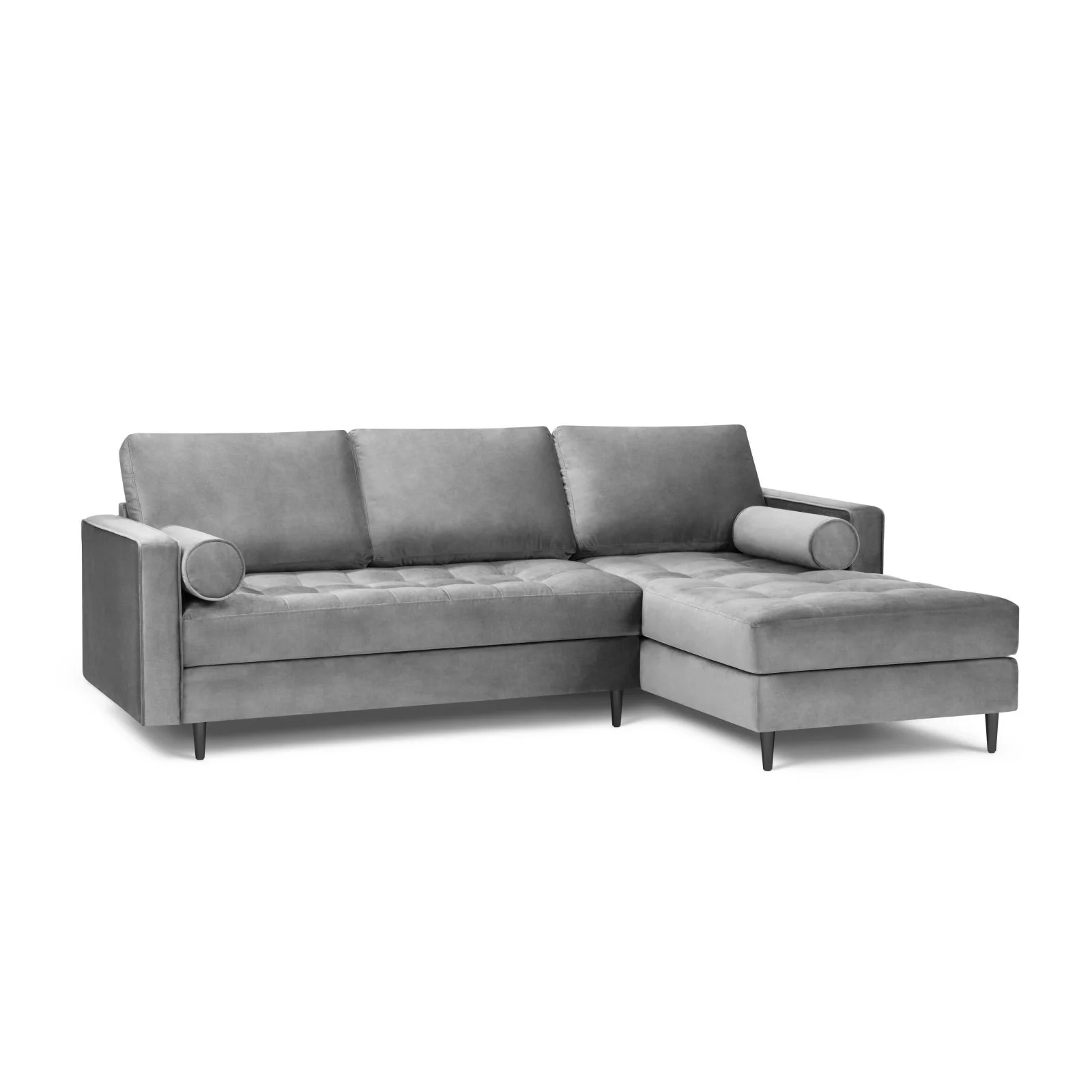 Aspen 4-Sitzer Ecksofa, Rechte Seite, aus Samt oder Strukturstoff, 236x170x90 cm - Image 91
