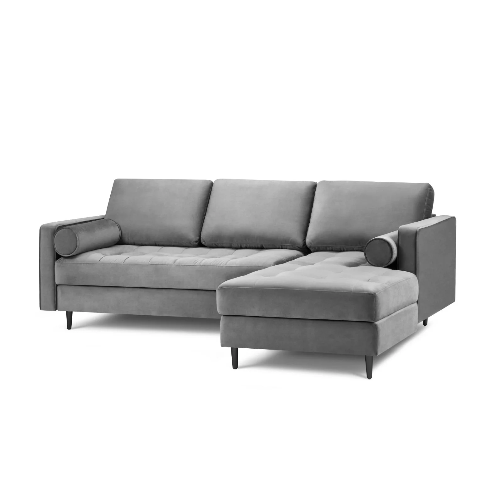 Aspen 4-Sitzer Ecksofa, Rechte Seite, aus Samt oder Strukturstoff, 236x170x90 cm - Image 93