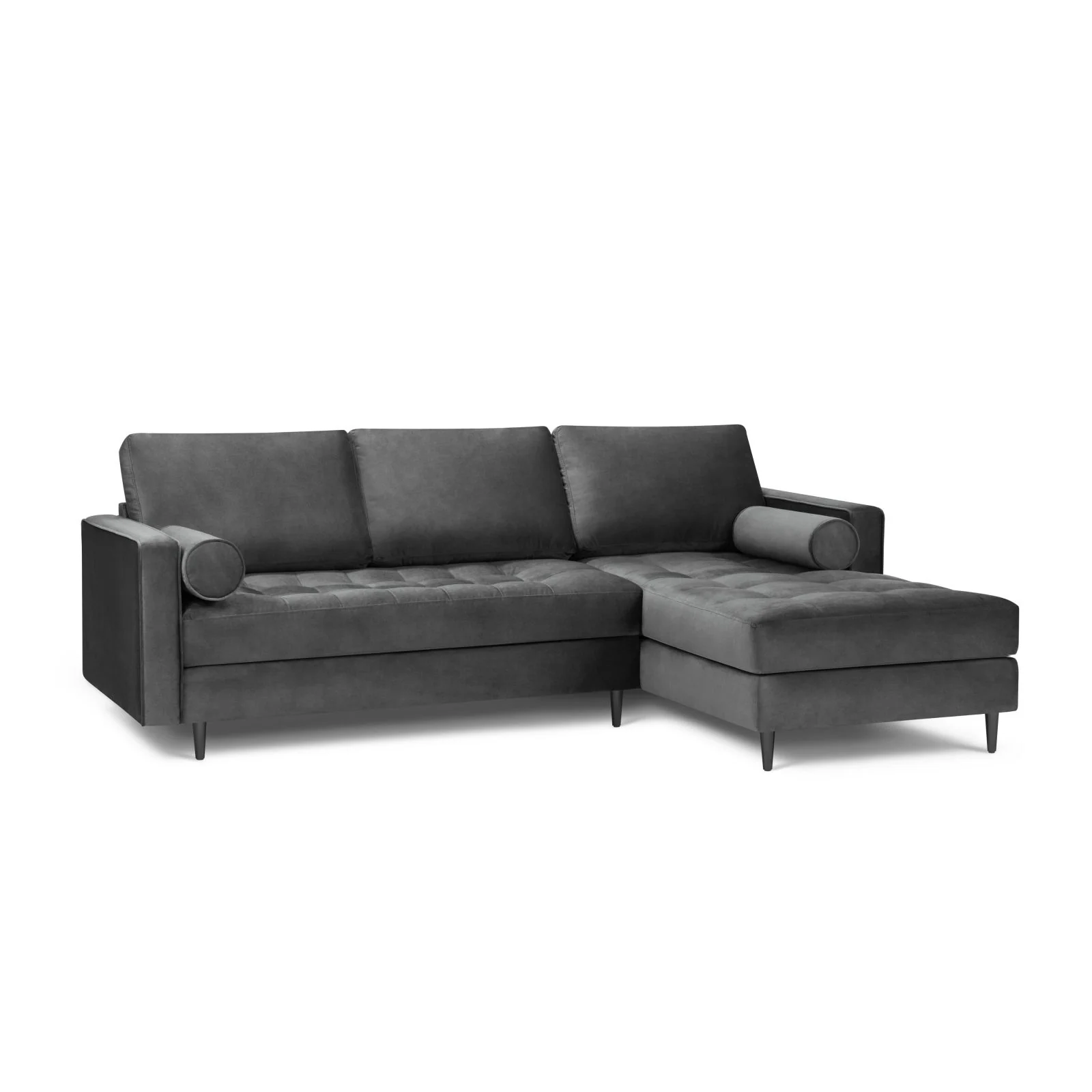 Aspen 4-Sitzer Ecksofa, Rechte Seite, aus Samt oder Strukturstoff, 236x170x90 cm - Image 97
