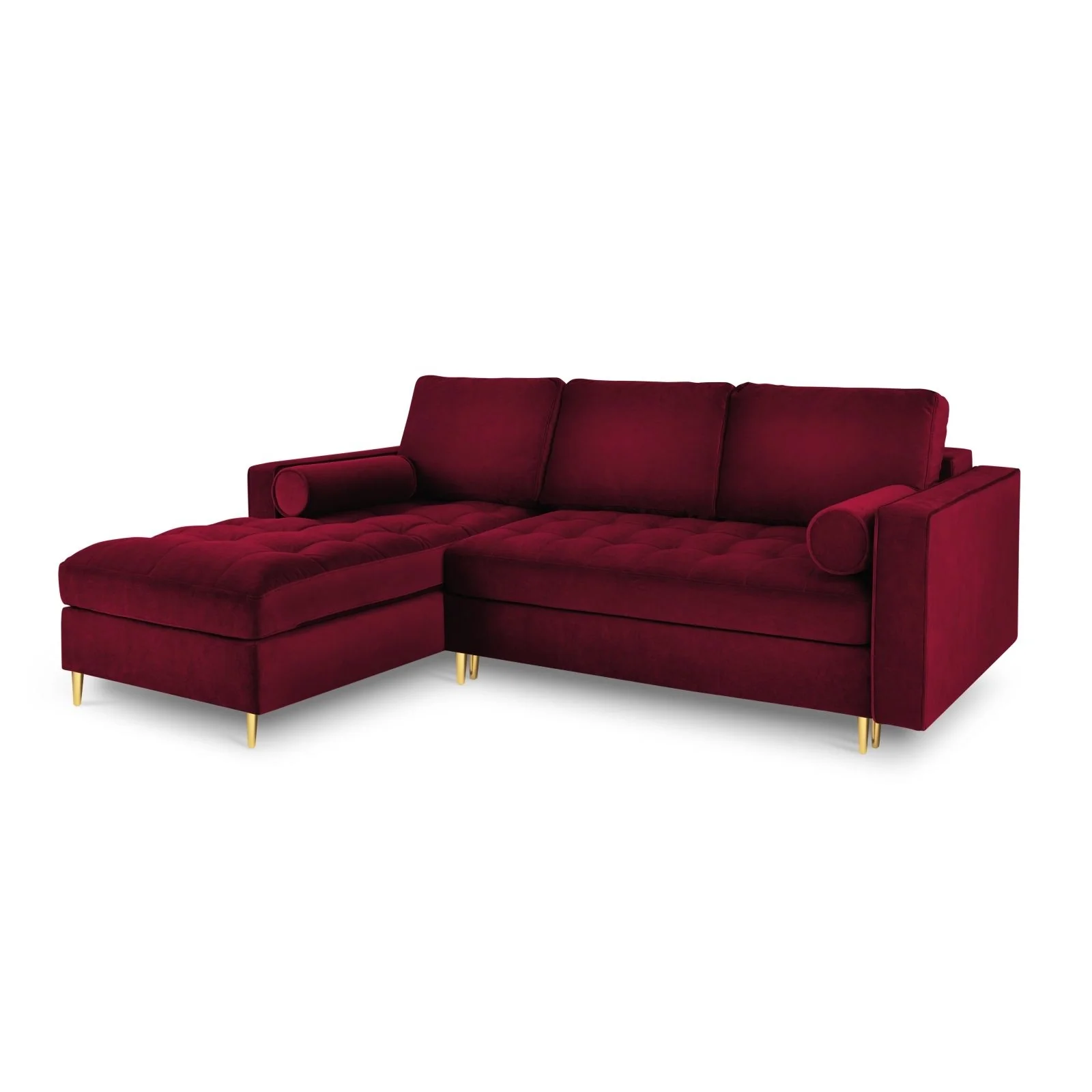 Aspen 5-Sitzer Ecksofa mit Schlaffunktion und Stauraum, Linke Seite, aus Samt oder Strukturstoff, 240x175x96 cm - Image 13
